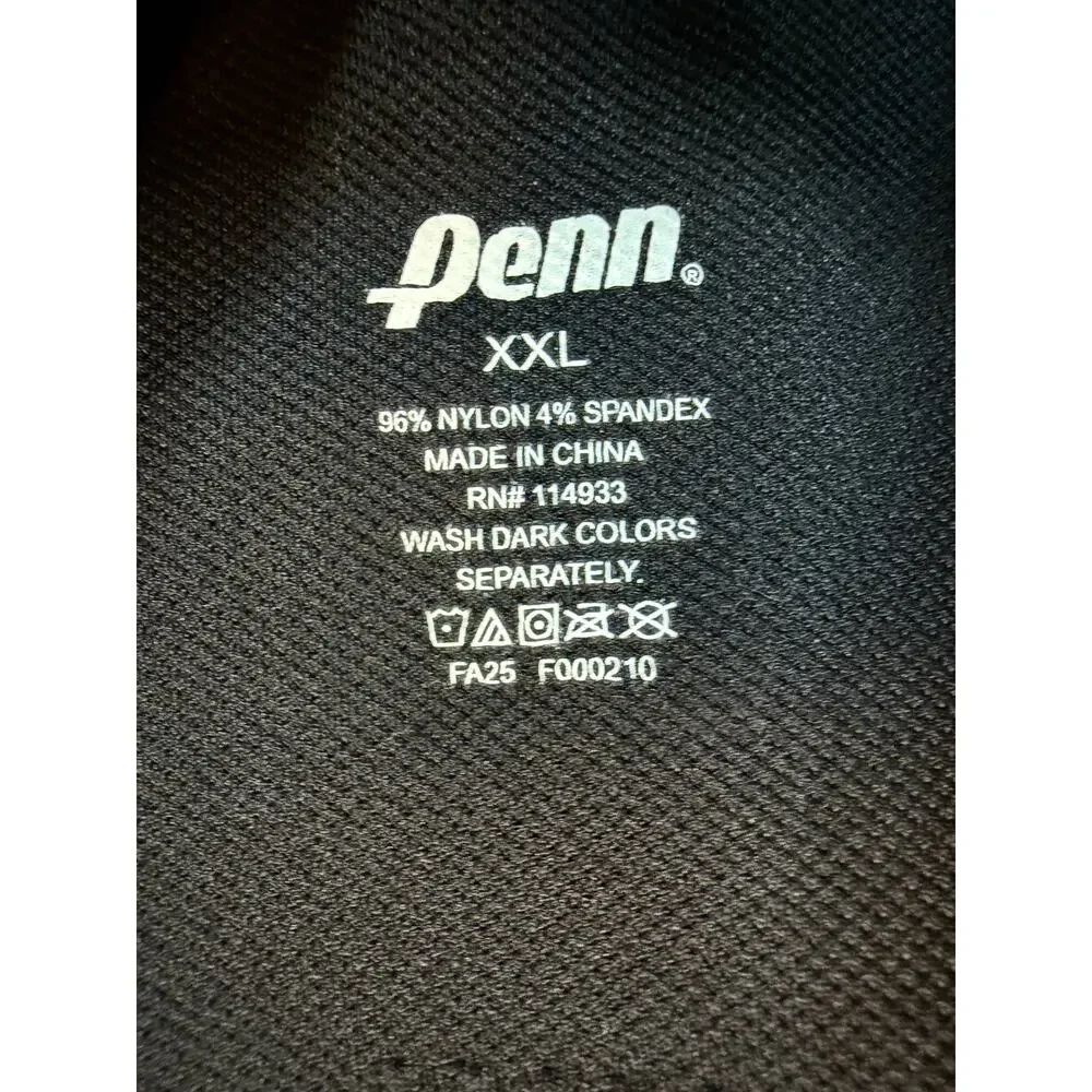 NWT Penn High Waist Tennis Leggings Black XXL Seamless Moisture Wicking